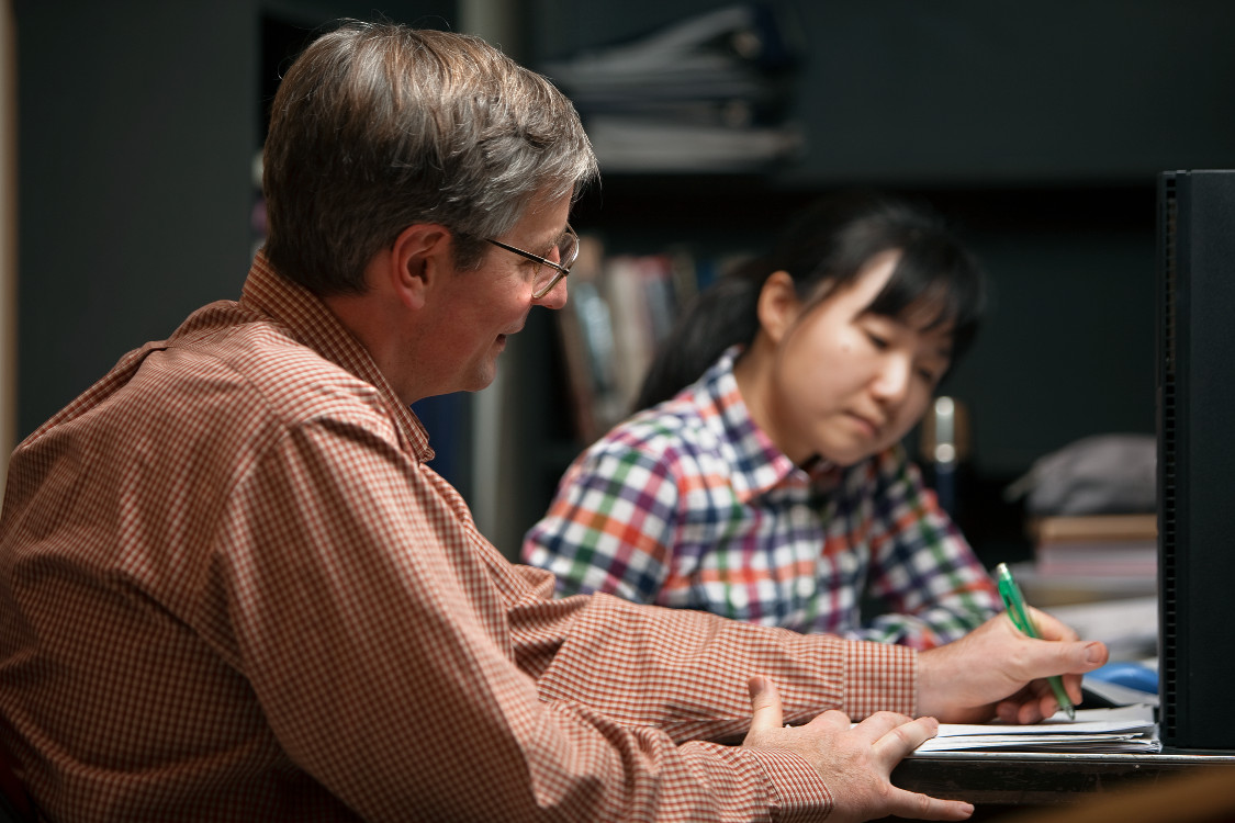 Student and professor