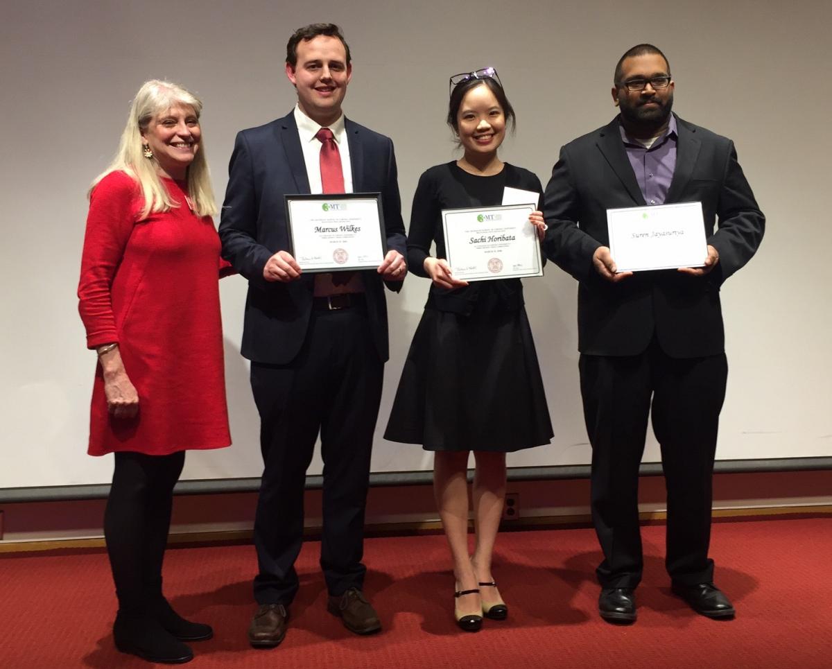 Associate Dean Jan Allen, Suren Jayasuriya, Sachi Horibata, and Marcus Wilkes