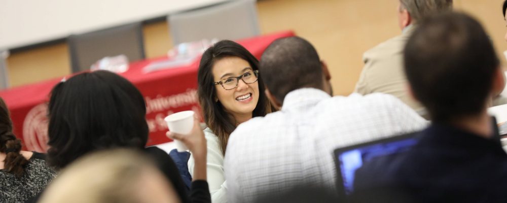 Michelle Wang, Ecology and Evolutionary Biology graduate student, at the 2018 Future Professors Institute