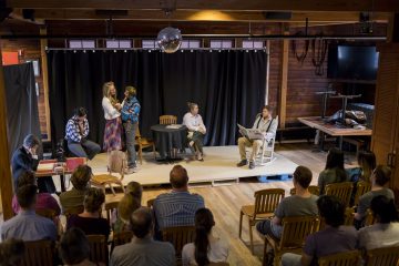 Students and community members came together for a performance at the Big Red Barn.