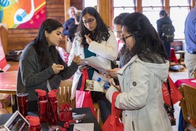 Spring resource fair for admitted chemical engineering students at the Big Red Barn
