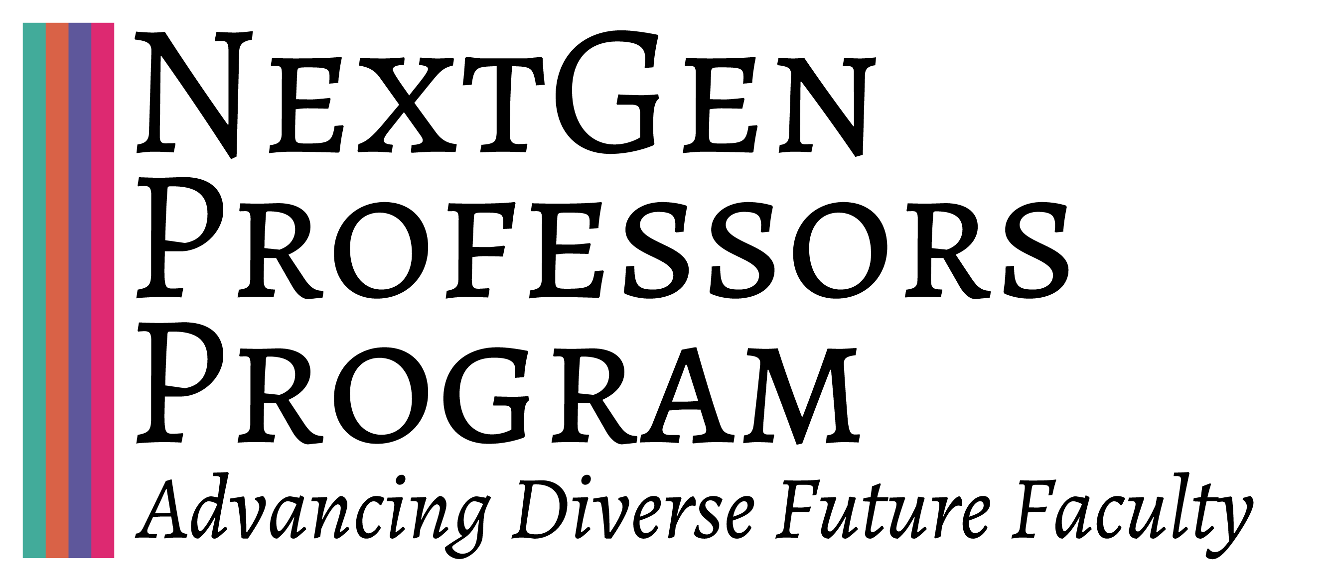 NextGen Professors logo, subtitled Advancing Diverse Future Faculty
