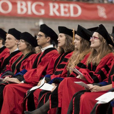 Doctoral students at December recognition ceremony