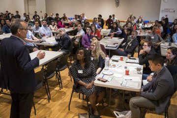 Room filled with students attending the June 2018 Pathways to Success Symposium