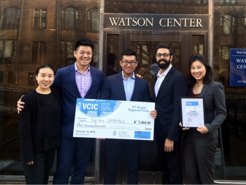 Left to right: Anita Xu, Brian Guo, Rick Wang, Rahul Kumar, and Wenni Cai