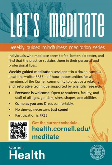 Let's Meditate flyer: information found in page content