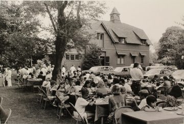 Picnic outside Big Red Barn