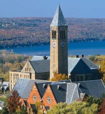 McGraw Tower and Cayuga Lake