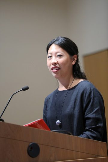 Diane Wong giving the Summer Success Symposium keynote speech