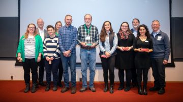 University provost, staff, and winners of the 2019 Cornell University Partners in Sustainability Awards