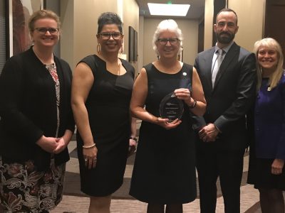 Graduate School Deans Janna Lamey, Sara Xayarath Hernández, Barbara A. Knuth, Jason Kahabka, and Jan Allen