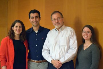 Careers in Industry panelists: Najva Akbari, Ebrahim Nemati, Kent Goklen, and Bailey Cooper.