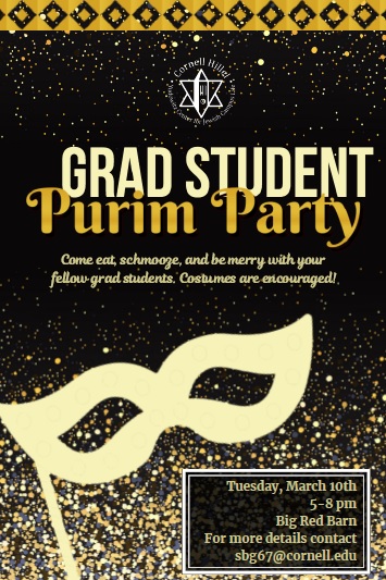 Come eat, schmooze, and be merry with your fellow-grad students. Costumes are encouraged!