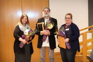 2019 Unsung Hero Awardees (from left to right) Belinda Floyd, Eric Maroney, and Tara Reed