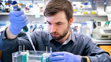 Alan Sulpizio in a lab