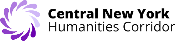 Central New York Humanities Corridor logo with a purple swirl