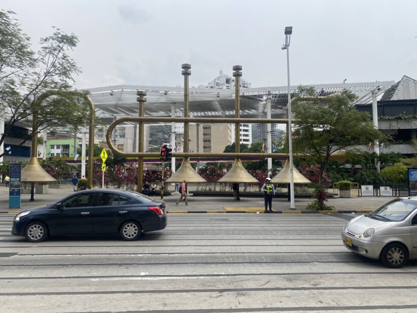 A part of Cali, Valle del Cauca, seen from across the street